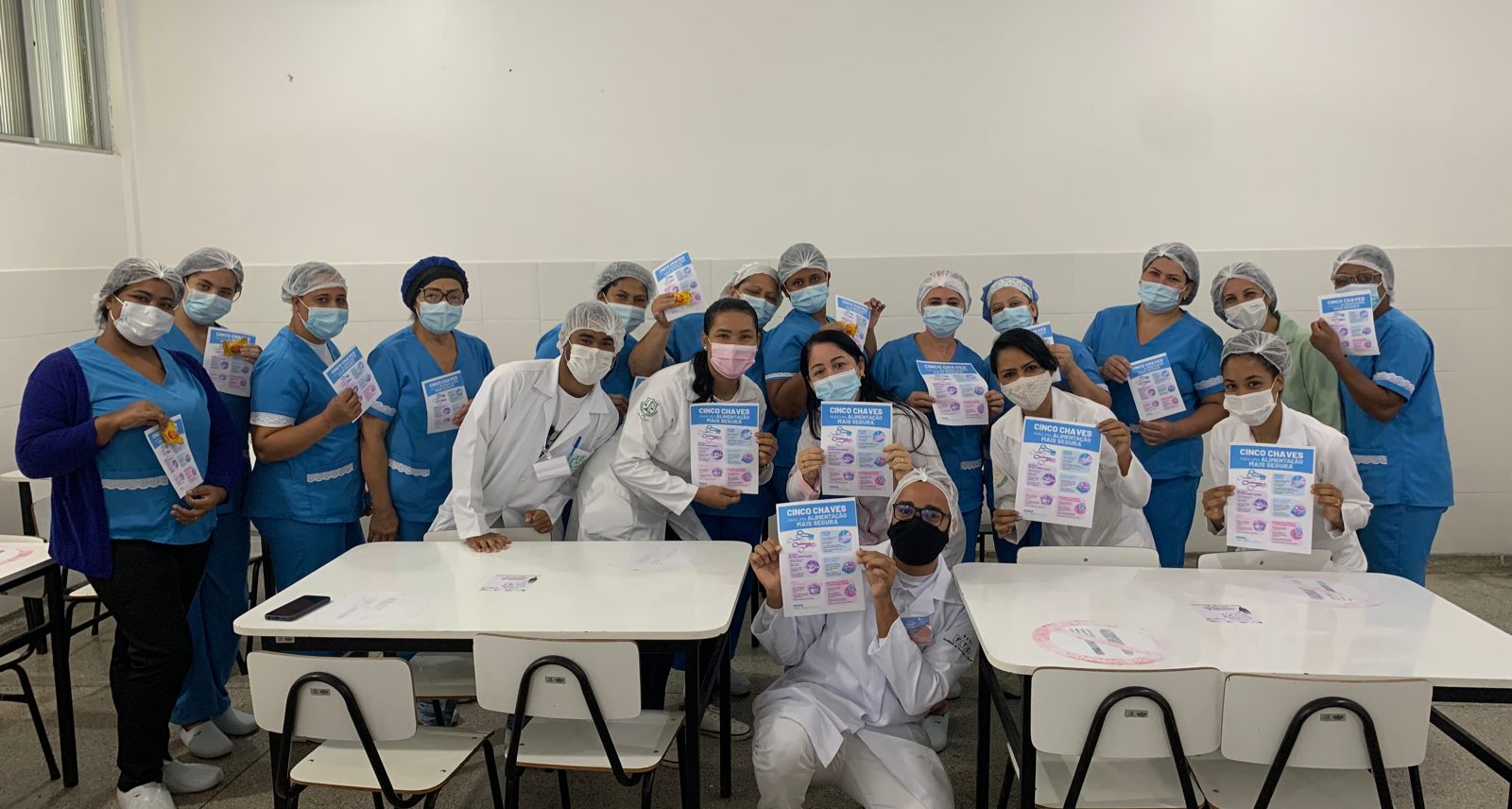 Equipe da Nutrição do Hospital de Base recebe capacitação no Dia Mundial da Segurança dos Alimentos.