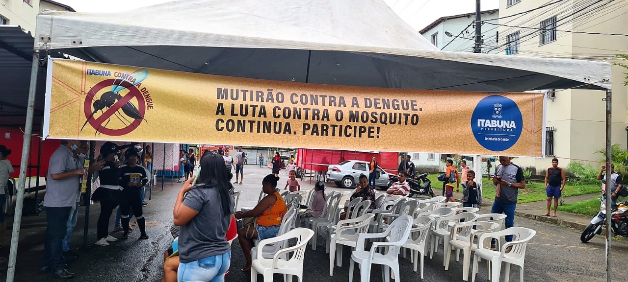 Mutirão de combate à dengue amanhã alcança três bairros e o centro de Itabuna