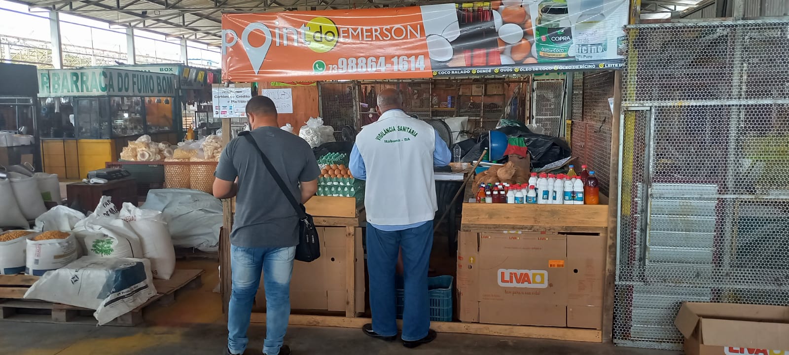 Prefeitura de Itabuna conclui fiscalização na feira provisória do São Caetano