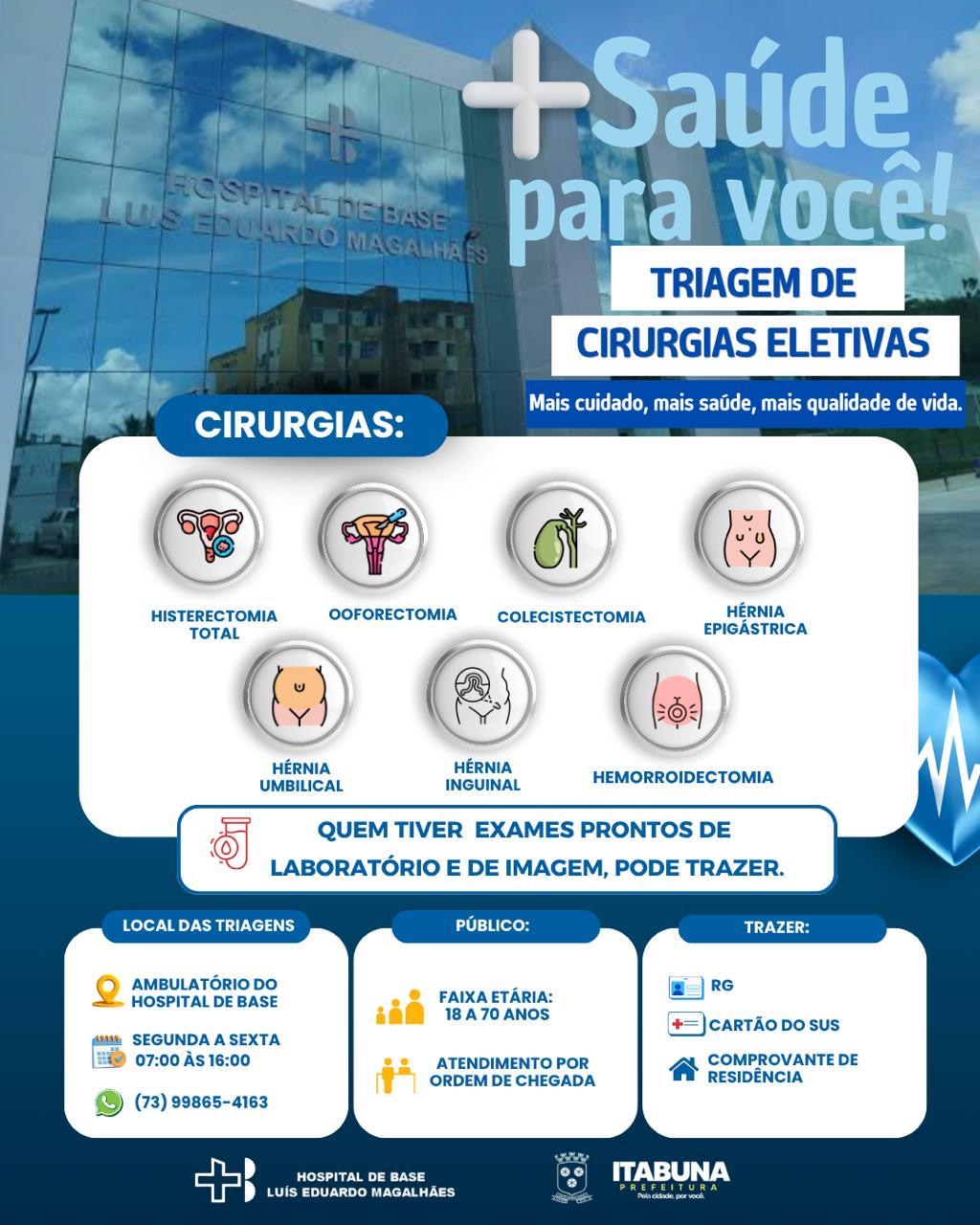 Hospital de Base inicia mutirão de cirurgias eletivas e amplia acesso de pacientes da macrorregião sul da Bahia
