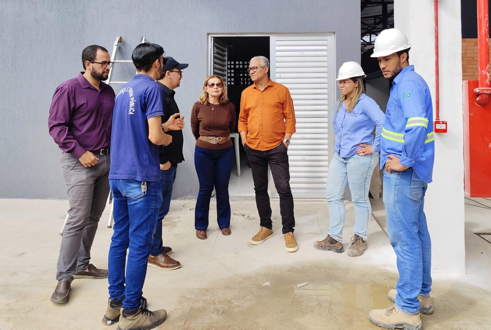 Secretários visitam obras de construção da nova Feira da Califórnia e alinham detalhes para inauguração