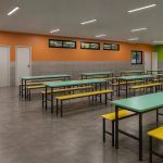 Legenda: Projeção da nova Escola Municipal Flávio Simões Costa, no Califórnia – Ilustração