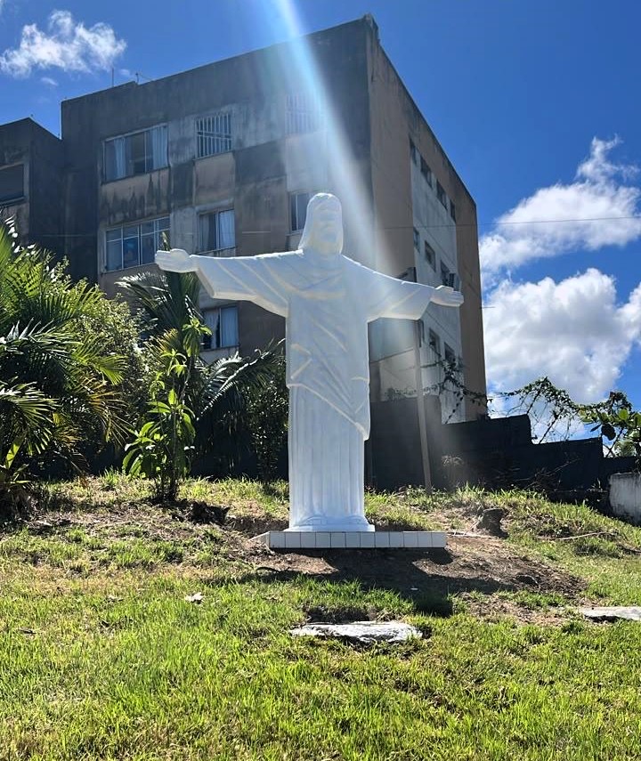 Estátua de Cristo marca início das comemorações pelos 28 anos do Hospital de Base