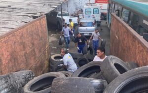 Prefeitura de Itabuna faz recolhimento de pneus na campanha evitar a proliferação do Aedes aegypti
