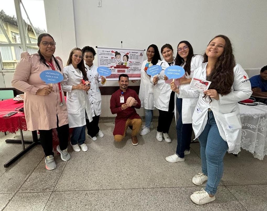 Estudantes da Anhanguera promovem ação de prevenção à Hipertensão no Hospital de Base