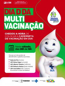 Prefeitura de Itabuna realiza Dia “D” de Multivacinação neste sábado