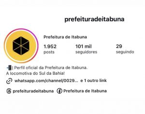 Prefeitura de Itabuna alcança 100 mil seguidores e se firma como referência no interior da Bahia em comunicação pública digital