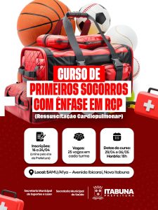 Prefeitura de Itabuna oferece curso gratuito de primeiros socorros com ênfase em ressuscitação cardiopulmonar