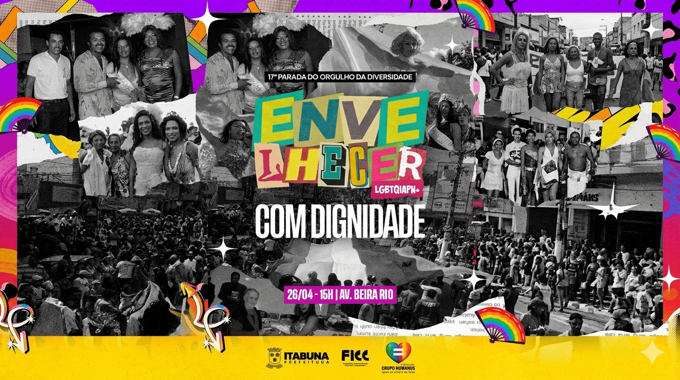 Prefeitura de Itabuna realiza 17° Parada do Orgulho da Diversidade com Alinne Rosa e programação especial no Beira Rio 