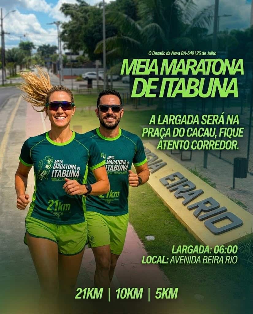 Itabuna realiza 1ª Meia Maratona integrando calendário de aniversário da cidade com inscrições recordes