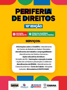 Parceria entre Prefeitura de Itabuna e Estado leva mutirão “Periferia de Direitos” à Praça da Califórnia nesta terça e quarta